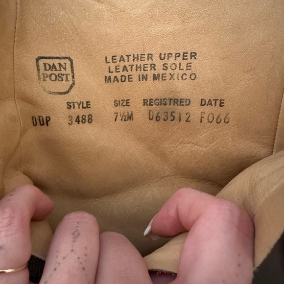 COPY - Dan Post Vintage western boots - Picture 4 of 5